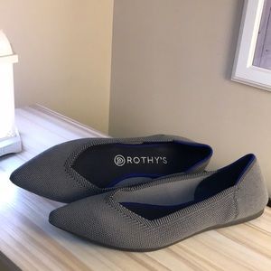 Rothy’s gray points size 9.5